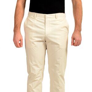 Hugo Boss Men's "Nylen1/Pery1" Slim Fit Gray Flat Front Dress Pants US 32R IT 48